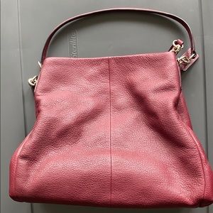 Burgundy Coach handbag